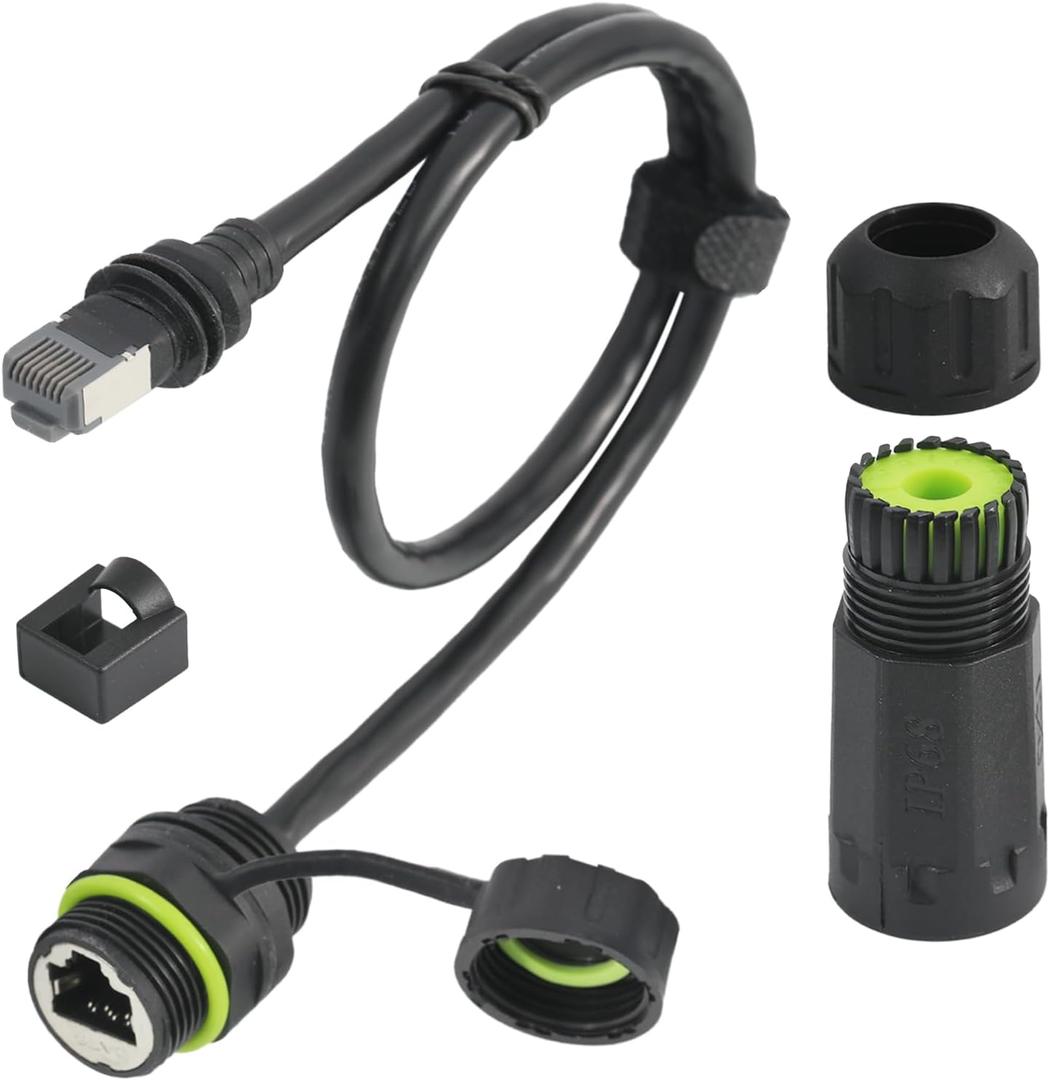 Starlink Ethernet Adapter Gen 3/Mini, IP68 Waterproof Standard V3/Mini Dish and Router Connector, Starlink Cable Extension to RJ45 Ethernet Cable Interface