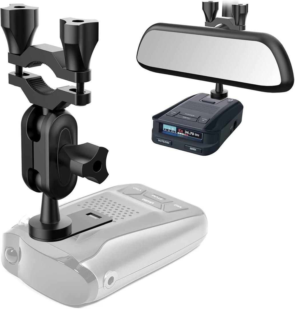 Car Rearview Mirror Radar Detector Mount,Suitable for Uniden Series Rearview Mirror Rod Radar Mount (for Uniden Radar Detector Only)