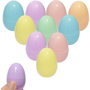 Higoala Pastel Color Easter Eggs， 24 Piece Colorful Plastic Easter Eggs，Plastic Eggs Fillable Empty for Gift Baskets or Egg Hunt