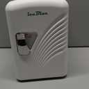 Iceblue Mini Fridge, Retro 4 Liter /6 Cans Tiny Fridge, AC Plug & 12V Car Charger Small Refrigerator, Compact & Portable 4A Cooling Mini Refrigerator for Bedroom, Car, Office, Dorm, Gift (White)