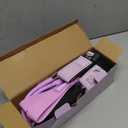 Portable Pilates Bar Kit with Resistance Bands (20, 30, 40, 50 LB) - 8 Week Video Program - Premium Quality Home Equipment 3 Section Pilates Bar with Resistance Bands Full-Body (Purple)