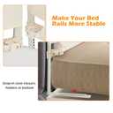 welspo 70 Inches Bed Rail for Toddlers Fold Down Safety Baby Bed Guard Swing Down Bedrail for Convertible Crib, Kids Twin, Double, Full Size Queen & King Mattress, Beige [Upgraded] (1 Pack)