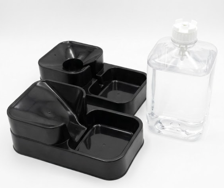 Automatic Cat Feeder and Water Dispenser in Set with Pet Food Bowl,Gravity Dog W