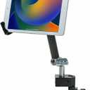 Tablet Pole Clamp CTA Heavy-Duty Security Pole Clamp For iPad 10th Gen 10.9" - iPad 7/8/9 Gen 10.2- iPad Air 4 - iPad Pro 12.9- Galaxy Tab - Surface Pro 7 - Zebra Tablets & More - Black (PAD-HPCS)