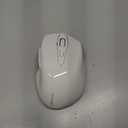 TECKNET Wireless Mouse (2.4G & BT5.0/3.0) Silent 4800 DPI Computer USB A & Bluetooth Mouse 6 Buttons, Wide Compatibility - White