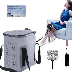 Cold Therapy Machine with Programmable Timer, Ice Machine for Knee After Surgery, Knee Replacement Recovery System for Pain Relief, Cryo Compression Pad for Shoulder, Hip, Ankle, Sports Injuries