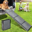 Dog Ramp for Car, 63" Long & 17.3" Wide Dog Car Ramp with Non-Slip Rug Surface, Folding Dog Ramps for Large Dogs, Outdoor Dog Ramp Up to 250 LBS for Car, Trucks, SUV