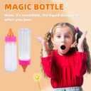 CARANOVO Baby Doll Accessories Set 7 Pcs Feeding and Caring Set with Magic Disappearing Bottles, Pacifier, Diapers and Bibs Doll Pretend Play Gift for Kids