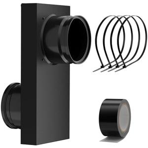 Upgraded 84049 Periscope Dryer Vent, 0-5" Adjustable Periscope Dryer Vent Kit, Clothes Dryer Replacement Vents Tight Space for Laundry Room with Aluminum Foil Tape and 4 Nylon Ties