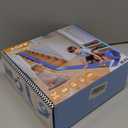 Flex Track 15 Ft Starter Set, Flexible Race Car Ramp Track for Ages 3 & Up with Suction Cups Compatible with Diecast 1/64th Cars (Racing Blue)