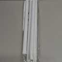 White Shower Curtain Rod 45 to 77 Inch,Shower Rods for Bathroom,Spring Tension Curtain Rod No Drilling for Windows Doors Closet Kitchen Wardrobe, White 