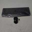 Wireless Keyboard and Mouse Combo, EDJO 2.4G Full-Sized Ergonomic Computer Keyboard with Wrist Rest and 3 Level DPI Adjustable Wireless Mouse for Windows, Mac OS Desktop/Laptop/PC (Black)