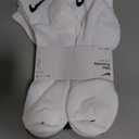 Nike Unisex Adult Everyday Cushioned Training Ankle Socks (6 Pairs) (White/Black)