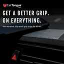 CATTONGUE GRIPS 2 Non-Abrasive Grip Tape Strips - Heavy-Duty, Waterproof Anti-Slip Tape for Furniture, Bathtubs, Frames, Gaming & More - Indoor & Outdoor Anti-Slip Solution (Black) (1-Pack)