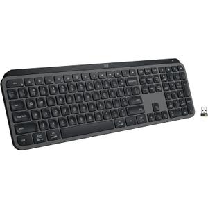 Logitech MX Keys S Wireless Keyboard, Low Profile, Fluid Precise Quiet Typing, Programmable Keys, Backlighting, Bluetooth, USB C Rechargeable, for Windows PC, Linux, Chrome, Mac - Graphite