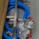 Foldable Elevated Dog Bathtub with Drain 300 lb Capacity Portable Pet Shower Wash Station for Bathing Grooming Small Medium and Large Dogs, and Indoor Outdoor Use (2 PVC-TUB-L)