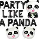 JeVenis Party Like A Panda Balloon Party Like A Panda Banner Panda Birthday Decoration Panda Party Decoration Panda Party Supplies Panda Balloon