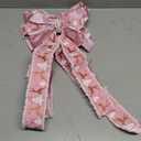 Christmas Decoration Bow,Nine Ear Red Large Christmas Bow,Christmas Tree Topper Ornament Bow for Wreaths Outdoor,Gift Wrapping