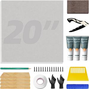 Drywall Repair Kit, Drywall Repair Panel 20" x20", Drywall Patch Kit for Large Hole, Sheetrock Repair Kit, Wall Surface Large Hole Fill Quick and Easy Solution