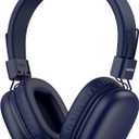 Kids Bluetooth Headphones, Wireless Headphones with HD ENC Microphone, 50 Hours Playtime, Safe Volume, Type C Fast Charging, Foldable On-Ear Headphone for Children/Teens/Smart Device(Blue)
