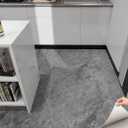 auxua Marble Pattern 24"x 24" Peel and Stick Floor Tiles (Large Format), Grey 12 Tiles/Pack - Covers 48 Sq Ft, Scratch-Resistant & Waterproof Floor Tiles Planks for Bathroom Kitchen