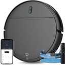 MAMNV Robot Vacuum and Mop Combo, 2 in 1 Mopping Robot Vacuum with Watertank and Dustbin, Robotic Vacuum Cleaner with Schedule, WiFi/App, Self-Charging, Slim, Ideal for Hard Floor, Pet Hair, Carpet