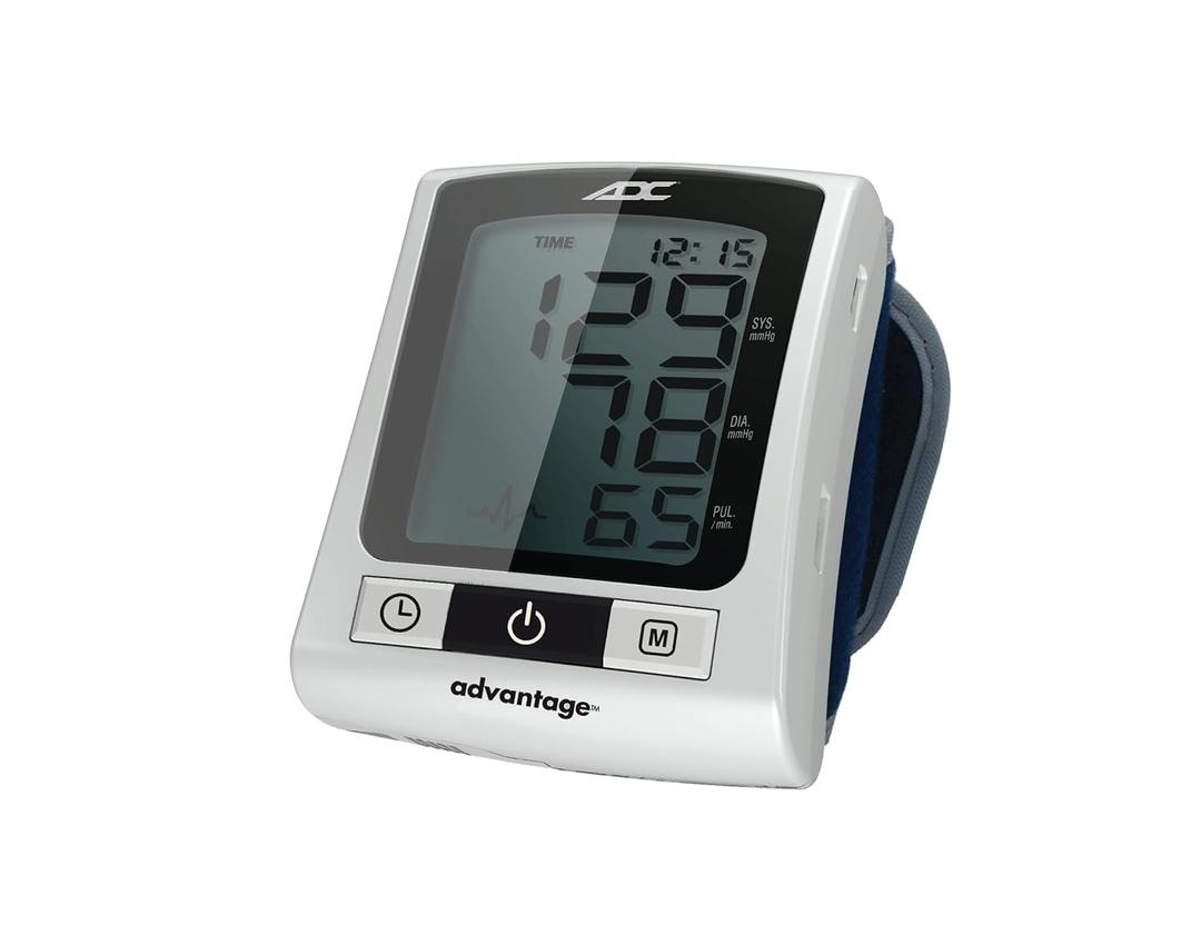 Advantage 6015N Series Adult Cuff Wrist Home Automatic Digital Blood Pressure Monitor Without Tube Blue 1 Each