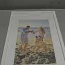 decorUhome 11x17 Picture Frame, Display Pictures 8x12 with Mat or 11x17 without Mat, Wall Hanging Poster Frame, White, 1 Pack