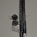 Black Shower Curtain Rod 34 to 43Inch:Small Spring Tension Shower Rods for Bathroom Kitchen Doorway, Modern Heavy Duty Adjustable Tension Shower Curtain Rod No Drilling No-Slip Easy Install, Black