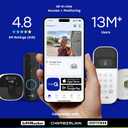 myQ Smart Garage Door Video Keypad with Wide-Angle Camera,Customizable PIN Codes,and Smartphone ControlTake Charge of Your Garage Access Works with Chamberlain, LiftMaster and Craftsman openers,White