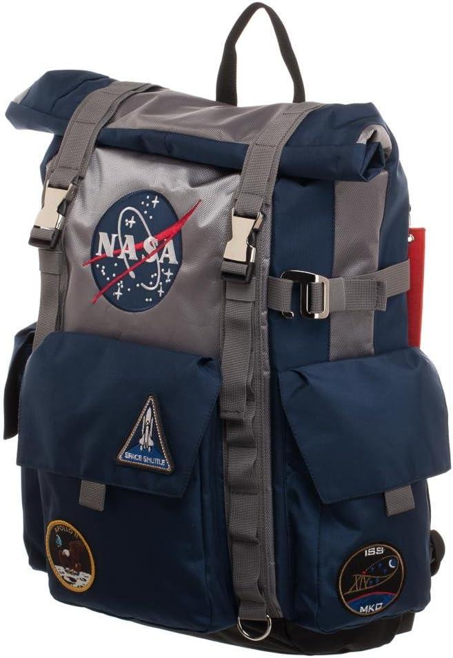Bioworld NASA Backpack Roll Top Built Up Laptop Bag