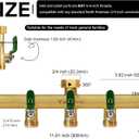 Garden Hose Splitter, 3/4 Rust and Freeze Resistant Outdoor Hose Manifold with 5 green Extra Long Handles Faucet Adapter-Heavy Duty Brass 5-Way Valve