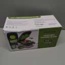 Ourokhome Food Chopper Manual Hand with Container, Mandolin Vegetable Slicer Onion Dicer with 8 Blades, Veggie Shredder for Potato, Tomato, Essential Kitchen Gadgets (8 in 1, Gray) (Green)