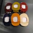 RC ROCHE 6 Pcs Flat Claw Hair Clips for Women Thick Hair French Round Duckbill Square Secure Strong Hold Grip Clamps Barrettes Curved No Slip No Crease Plastic Styling Cute, Medium Classic