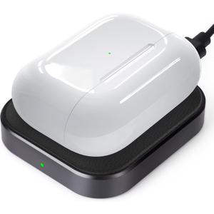 AirPods Pro Charger, Wireless Charging Station for AirPods Pro 3/ Pro 2/Pro, Wireless Charger for Airpods 4 (with Active Noise Cancellation)/ 3rd/ 2rd, Black