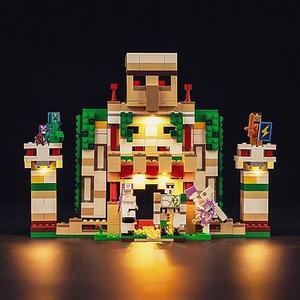 LocoLee LED Light Kit Compatible with Lego The Iron Golem Fortress 21250, 2023 Upgraded Creative Lighting Set Accessories Compatible with Lego 21250 Building Set (Lights Only, No Models)