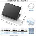 10 Hole Punch Binding Machine for Planner, Metal Binder Machine Kit with 10Pcs Plastic Comb Binding Spines & 30Pcs Loose Leaf Binder Rings, Binder Hole Puncher for A4, A5 and B5 Paper