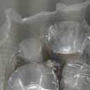 Hioasis 200Pcs 9OZ Clear Cups  Plastic Disposable Cups with Gold Trim, Heavy Duty & BPAfree for Party, Wedding, Reception