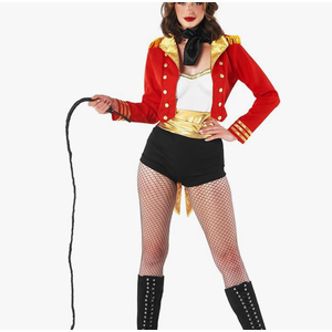 Fun Shack Womens Circus Ringmaster Costume, Lion Tamer Outfit for Women, Ringmaster Dress for Themed Parties Small