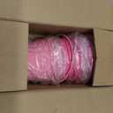 Sadnyy 12 Pack Metal Buckets with Handle, Galvanized Bucket 4.5 x 5 Inch Basket Bucket Party Supplies, Crafts for Christmas Halloween Candy Bars Vase Crafts(Pink)