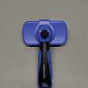 Swihauk Self Cleaning Slicker Brush - Skin Friendly Deshedding Grooming Tool for Dogs & Cats, Suitable for Shedding & Haired Pets, with Pet Supplies Accessories, Blue