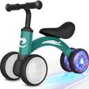 Gamfeiny Colorful Lighting Baby Balance Bike Toys for 1 Year Old Boy Girl Gifts, 10-36 Month Toddler Balance Bike, No Pedal 4 Silence Wheels & Soft Seat First Riding on Toys, 1st Birthday Gifts