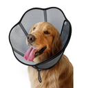 MIDOG Adjustable PVC Resin Elizabethan Collar for Dogs & Cats, Gray, Extra Large