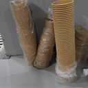 Juvale Snack Cups - 8 oz, Brown, 100 Count - Disposable Paper Ice Cream Cups & Paper Bowls for Sundaes & Ice Cream