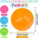 2 x 6 Pcs Glowing Sticky Balls, Stress Relieving Glow in The Dark Stick to The Ceiling, Sensory Stress Ball, Squeeze Toys for Adults Kids