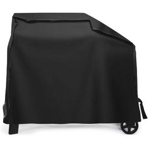 Outdoor Heavy Duty Waterproof Pellet Grill Cover for Traeger Woodridge Pellet Grill,Compatible with Traeger Grill Accessories Grills BAC761 Full-Length All Weather Grill Cover Accessory,Black