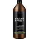 Redken Brews Daily Shampoo For Men - Lightweight Hydrating Cleanser For All Men's Hair Types, Adds Moisture and Shine to Dry Hair, 33.8 Fl Oz