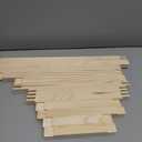 Hotop 6 Set Stretcher Bars for Needlework 6 Sizes Wooden Canvas Stretcher Bars for Needlepoint Embroidery Stitch Frame Set Bundle with Crafts (6 Size,Natural)