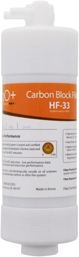 Brondell HF-33 Carbon Block Water Filter Replacement for Cypress Countertop Water Filtration System