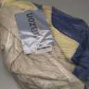 yoeasy Womens Warm Winter Sherpa Fleece Lined Long Denim Coat Windproof Thick Denim Trench Coat with Belt (Medium, Blue)